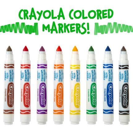 Crayola 12 Count Washable Bulk Markers, Green