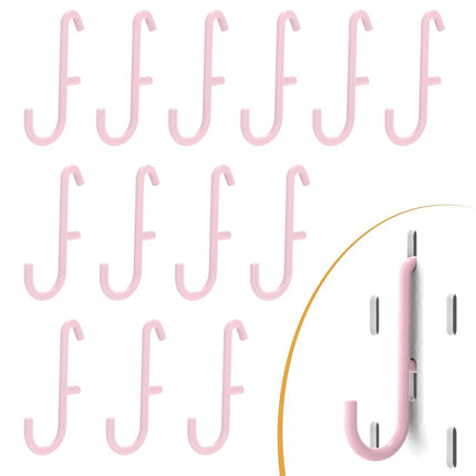 BFPeaky Pink S Hook Pegboard Hooks, 16 Pack, Compa