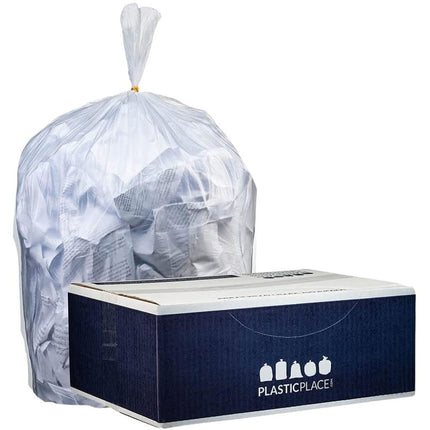 Plasticplace Clear 4 Gallon Trash bag, 17"Wx18"H, 