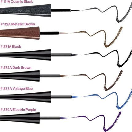 wet n wild MegaLiner Liquid Eyeliner - Metallic, Cosmic Black