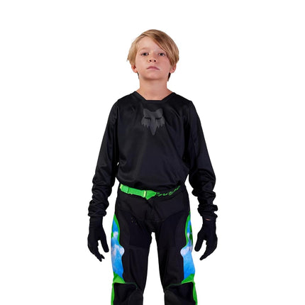 Fox Racing - Youth 180 Blackout Jersey,Black,YM