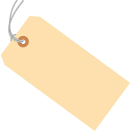 Top Pack Supply Shipping Tags, Pre-Strung, 13 Pt., 3 1/4" x 1 5/8", Manila (Pack of 1000)