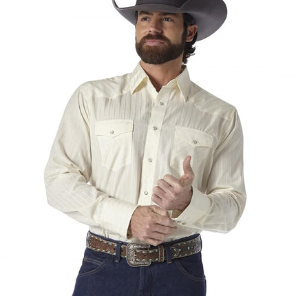 Wrangler Men's Sport Western Two Pocket Long Sleev