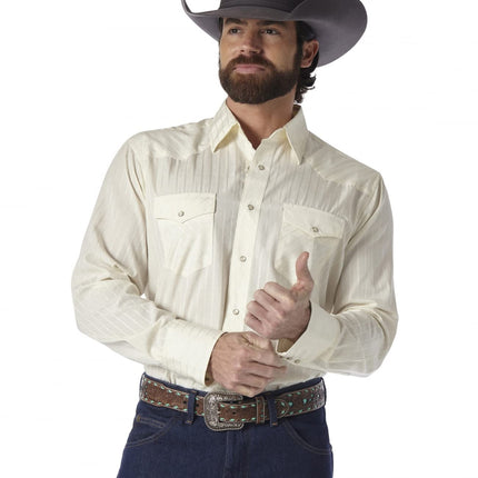 Wrangler Men's Sport Western Two Pocket Long Sleev
