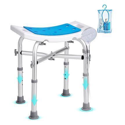 VEVOR Shower Chair, Adjustable Height Shower Stool