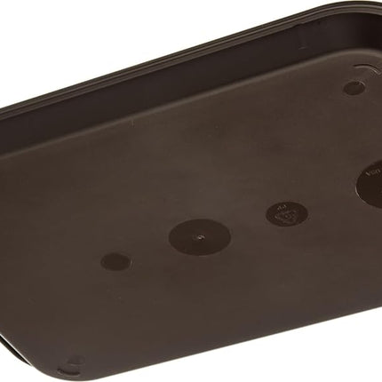 Carlisle FoodService Products Cafe Fast Food Cafeteria Tray with Patterned Surface for Cafeterias, Fast Food, and Dining Room, Plastic, 13.87 x 10.75 x 0.79 Inches, Chocolate, (Pack of 24)