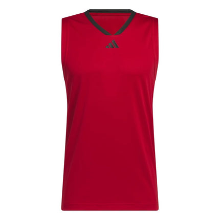 adidas Legends Team Power 3 Stripes Basketball Tank Top Red/Black, Size XX-Large, Team Power Red/Black, XXL, Team Power Red/Black, XXL