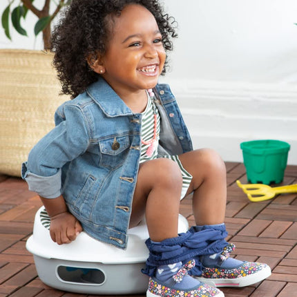 Skip Hop Go Time Multi-Stage 3 in 1 Potty Seat, White/Grey