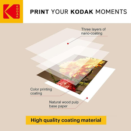KODAK Picture Paper Vivid 4"x6", 100 count, 66lb-230g/m2 weight, 11.9 mil thickness, Vivid color picture paper- THIS PRODUCT IS NOT COMPATIBLE WITH THE KODAK DOCK PRINTER"