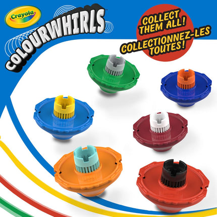 CRAYOLA Colourwhirls (3 Pack) - Rip 'Em & Spin 'Em! | Includes 3 Colourwhirls Toys & 3 Markers | Rippin' Spinnin Colouring Fun for Ages 6+