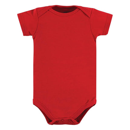 Hudson Baby Baby Cotton Bodysuits, Girl Daddy Red Black, Preemie