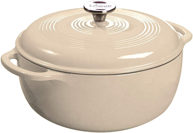 Lodge 7.5 Quart Enameled Cast Iron Dutch Oven with