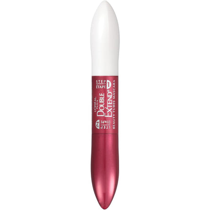 Máscara de pestañas L'Oréal Paris Double Extend Beauty Tubes alargadora, negra, 0.33 fl. oz.