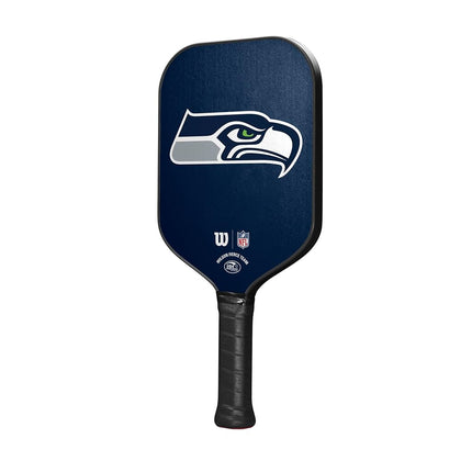 Wilson NFL Collection Fierce Team Pickleball Paddle - Grip Size 2-4 1/4", Seattle Seahawks