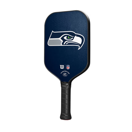 Wilson NFL Collection Fierce Team Pickleball Paddle - Grip Size 2-4 1/4", Seattle Seahawks