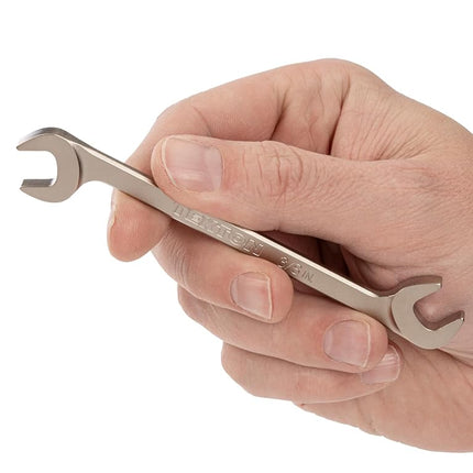 TEKTON 3/8 Inch Angle Head Open End Wrench | WAE83210 | Made in USA