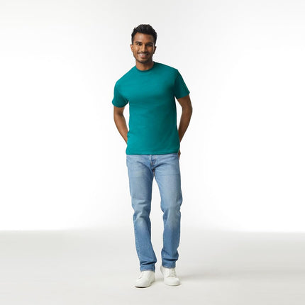 Gildan Men's Ultra Cotton T-Shirt, Style G2000, Multipack, Galapagos Blue (3-Pack), L (Pack of 3)