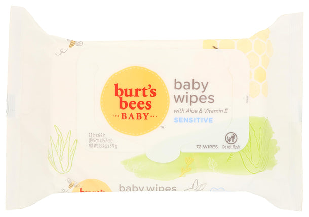 Burt's Bees Baby Chlorine-Free Wipes 72 Count, 1 P