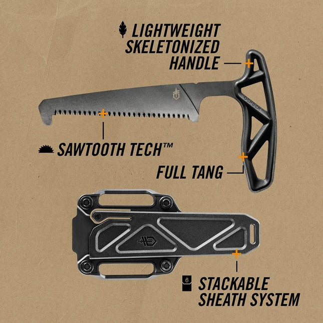 Gerber EXO-MOD Pack Hunting Saw, Black (31-003923)