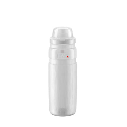 ELITE Fly MTB Water Bottle Clear – Ultra Lightweight Mountain Bike Cycling Bottle with Dust Cap – 750ml – For Trail Riding, XC & Enduro