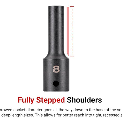 TEKTON 1/2 Inch Drive x 20 mm 6-Point Impact Socket | SID22120