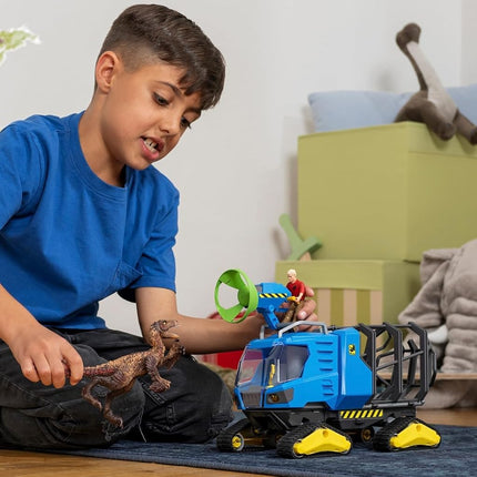 Schleich Dinosaurs - 5Pc Track Vehicle Playset - Kids Ages 4+ | 42604