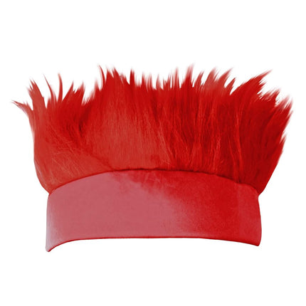 Beistle Hairy Headband, Red