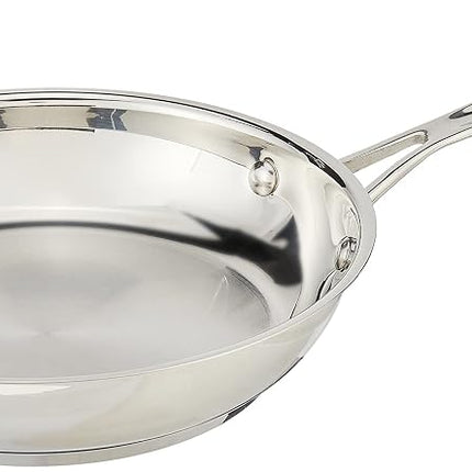 Cuisinart Chef's Classic 8" Skillet, Stainless Steel Frying Pan with Cool Grip Handle, Dishwasher Safe, Compatible for All stovetops Including Induction (722-20C)
