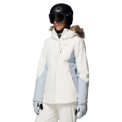 Columbia Women's Ava Alpine 2 Insulated Jacket, Ski Jacket, Sea Salt/Cirrus Grey, Large