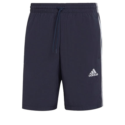adidas Men's Essentials Single Jersey 3-Stripes Shorts, Ink/White, Small