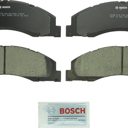 BOSCH BC1328 QuietCast Premium Ceramic Disc Brake Pad Set - Compatible with Select Ford E-150, E-250, E-350 Super Duty, E-450 Super Duty; FRONT