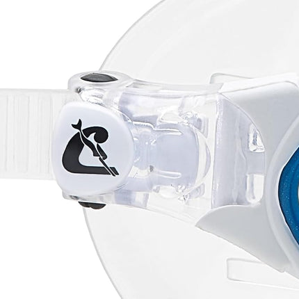 Cressi Planet Goggles Clear/Frame Blue White - Premium Anti Fog Adult Swim Goggles Mask 100% Anti UV Clear/Frame Blue White, One Size