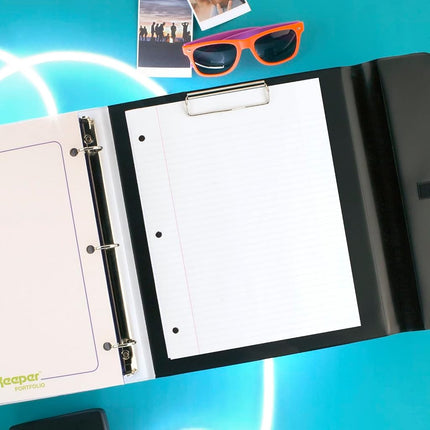 Mead Trapper Keeper Binder, Retro Design, 1 Inch Binder Includes 2 Folders and Extra Pocket, Metal Rings and Spring Clip, Secure Storage, Paint Splatter, School Supplies (260038FO-ECM)