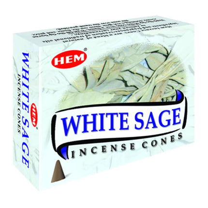 Hem Incense White Sage - Case of 12 Boxes, 10 Cone