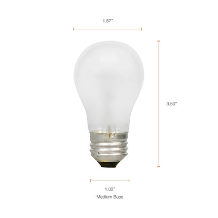 Sylvania Home Lighting 10015 Incandescnet Bulb, A15-15W-2500K, Soft White Finish, Medium Base, Pack of 2