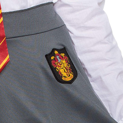 DISGUISE 108269B Harry Potter Skirt, Wizarding World House Themed Dress Bottom, Adult Halloween Costume and Party Accessory Gryffindor, Gray & Gold, Medium