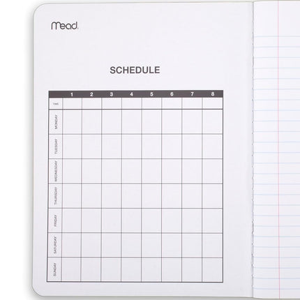 Mead Composition Notebooks, 6 Pack, College Ruled Paper, 7-1/2" x 9-3/4", 100 Sheets, Assorted Bright Colors (850106-ECM)