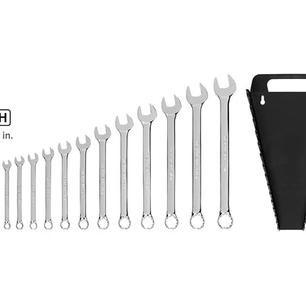 TEKTON 18772 Combination Wrench Set with Store and Go Keeper, Inch, 1/4-Inch - 1-Inch, 15-Piece