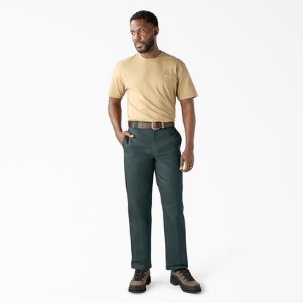 Dickies Men's Original 874 Work Pant Utility, Hunter Green V1, 34W x 32L