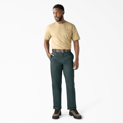 Pantalon de travail original Dickies 874 pour homme, Hunter Green V1, 34W x 32L