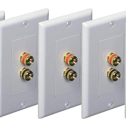 iMBAPrice (5 Pack) Premium 2 Connector Banana Wall
