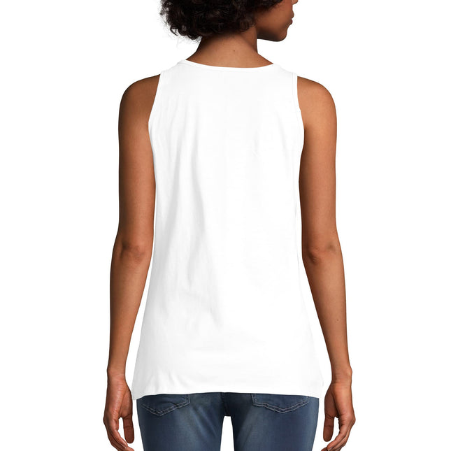 Hanes Women's Scoop Neck Tank Top, White, Medium