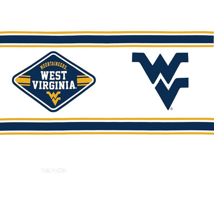 Tervis West Virginia Mountaineers - Gobelet Isotherme Double Paroi Fabriqué aux États-Unis, Garde les Boissons Froides et Chaudes, 710 ml, Classique