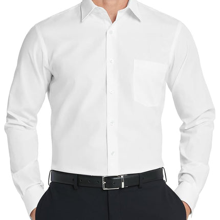 Van Heusen Men's Dress Shirt Fitted Poplin Solid, 