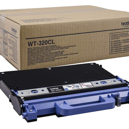 Brother WT-320CL Waste Toner Unit, Brother Genuine Supplies, black/blue