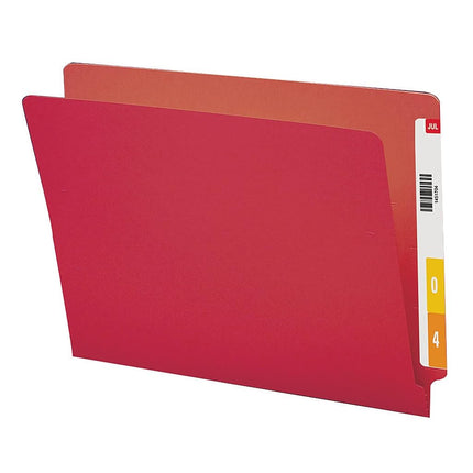 Smead End Tab Folder, Letter, Straight, 11 Point, Red, 100 Per Box (25710)