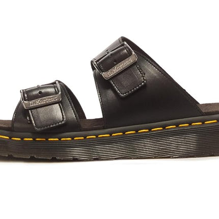 Dr. Martens Josef Slide Sandale Unisexe-Adulte, Noir Analine, 7 Femme/6 Homme