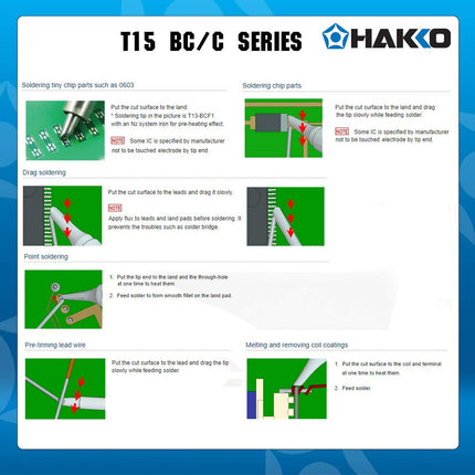 HAKKO T15-BC2 Bevel Soldering Tip,2.0mm