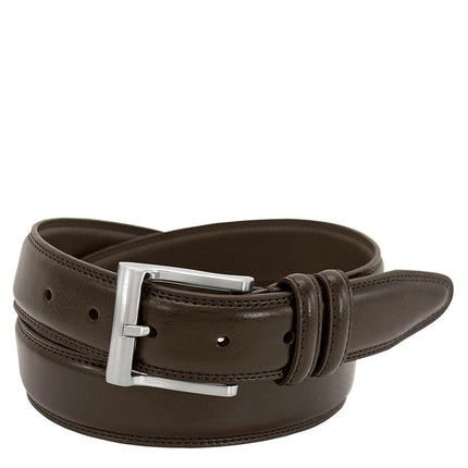 Florsheim Men's Big-Tall Pebble Grain Leather Belt 32MM - Brown -