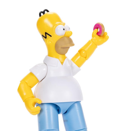 Disney The Simpsons Action Figures 4-Pack 5-Inch Collectible Figures from Jakks Pacific's Wave 1 - Homer, Bart, Groundskeeper Willie, and Otto